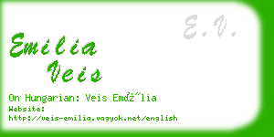 emilia veis business card